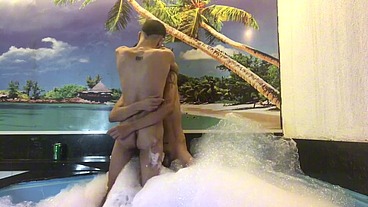 Putaria no motel com o dotado, ele me comeu e eu meti nele gostoso BAREBACK