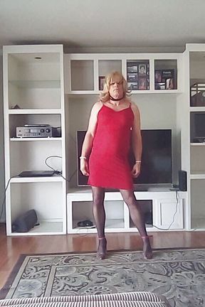 Crossdressing Cindy Loves to Have Fun