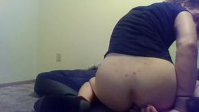 Whining Moaning Transgirl Wdildo Sandwiched in My Asshole