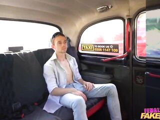 Female Fake Taxi, Shalina Devine sitting on his face