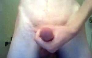 jerking off in friends bathroom