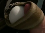 Hands free cum with magic wand
