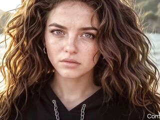 Built Copper-Haired Bitch with Smoky Eyes and Thick Thighs in Ebony Cropped Hoodie – Medium Merry Melons and Firm Butt Begging to Be Banged Hard[AI]