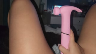 Watching porn leaves her with very wet panties🫣WHAT A DELIGHTFUL ORGASM!!!