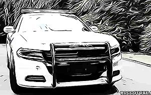 MILF Police Officer with Huge Tits Anal Threesome