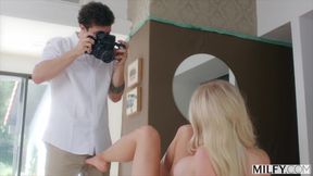 Milfy Photographer Makes Sexy Blonde Sarah His Subject