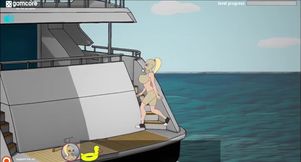 Big tit yacht gangbanged by hung fuckerman thick creampie
