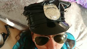 Coronavirus quarantine cop fucks her suspect into giving up his cum for her to swallow POV