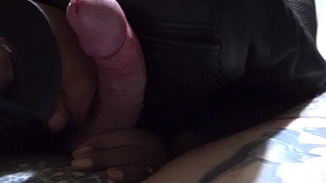 The Kinky Queen of Blowjobs “Dark Dea" suck a huge white Cock and swallow a lot of Cum