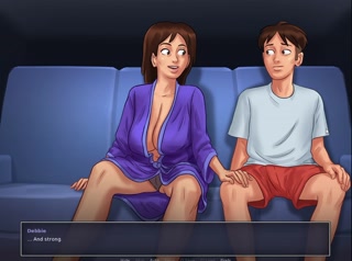 Asian big mom in cartoon