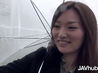 Kanako rides a stranger on a priceless weather like a wench