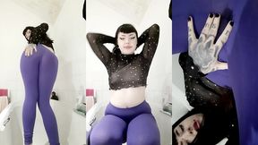 peeing through my purple leggings!