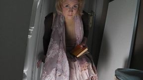 Reading with open legs