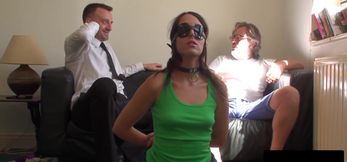 Liz Rainbow Spanked, Gagged and Pounded Hard