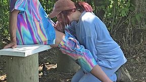 Pervy Nerd Caught By Hot Horny Jogger - She Makes Me Fuck Her In Public!