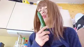 Fresh Vegetables Masturbation. - Fetish Japanese Video