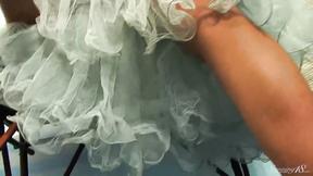 ”Sensual Brunette Isabella Teases Her Slim Naked Body!”