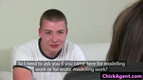 Porn orally pleasured and fingered by newbie