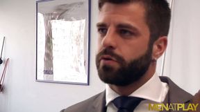 MENATPLAY - Latin businessman Hector De Silva cums on employee