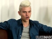 Young blonde homo Titus Snow wanks it like a pro