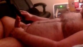 Vibrating my cock to an amazing orgasm