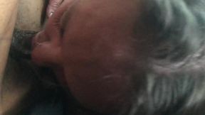 Black man's BBC too big for unstaged MILF's deepthroat