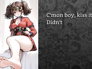 [FayGrey] Mumei from Kabaneri makes u her compliant foot thrall (Joi Footjob instructions)