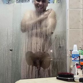 Colombian guy taking a shower :)