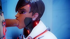 Sombra From Overwatch On A Sperm-milking Quest