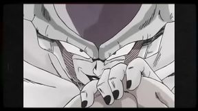 Kuririn brincando de cavalinho com Freeza ao som de Tim Maia (Ela Partiu)