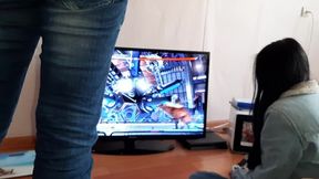 While my roommates are playing injustice &mdash;  I masturbate my pussy - lesbian_illusion