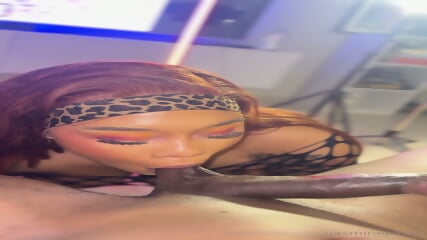 Hot Thick Ebony TS JJ Gets Her Fat Ass Pounded Hard