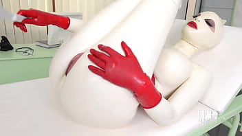 Latex Sex Goddess&#039_s Self-Spanking and Masturbation Solo