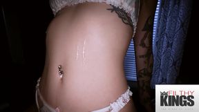 FilthyMassage - Goth Busy Purple Haired Babe Gets Her Pussy Oiled And Fucked
