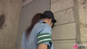 Japanese Momomi Sawajiri in lesbian adventure with policewoman uncensored.