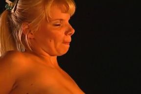 Blonde Babe Sucks and Fucks Passionately Outdoors