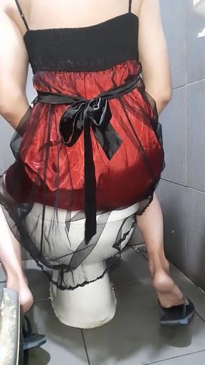 Cum Inside Satin Silk Lining From Beautiful Dress