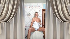 Hot Housewife Lukerya in the Kitchen