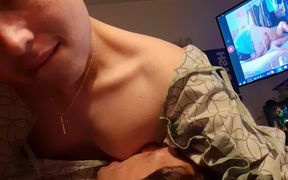 Patient Cums After Caregiver Sucks His Boy Titties