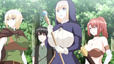 Get ready for some intense action in Episode 4 of Isekai Harem Monogatari - a 60 fps hentai porn experience!