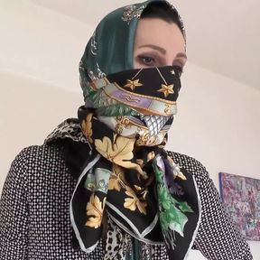 Lady Victoria Valente - Styling of Fabric Mask and Headscarf, JOI