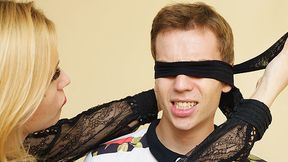 Blindfolded stepson gets mom's raw anal&#x1F44C; training in forbidden stepfamily taboo thrills