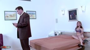 Haley Cummings Busty Surprise in the Hotel Room