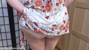 NAUGHTY BBW AUNT JANE WANTS TO SHOW YOU HER PLAIN WHITE PANTIES AND PANTYHOSE