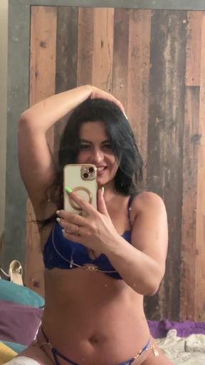 Thong &amp; Bra Mirror Tease - Soft, Slow, Seductive