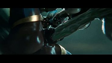 Harley destroying Supergirl'_s pussy[Pixel3D]