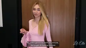 Teen babe gets a creampie without protection