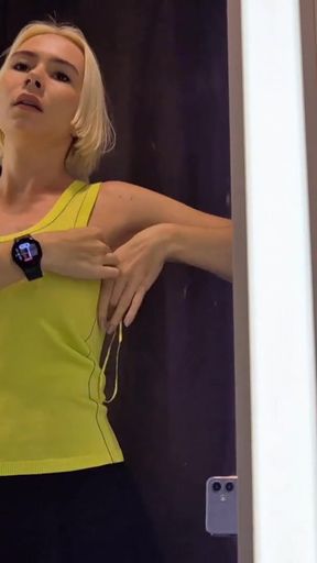 Must-share moment from &quot;Big Tits in the Dressing Room. Try On Sexy See-Through Outfit&quot;
