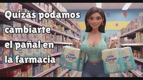 Viaje a la farmacia para cambiar pañal | ABDL audio en español
