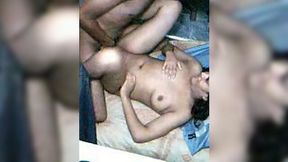 Dirty Indian slut pleased two men with regular missionary style sex